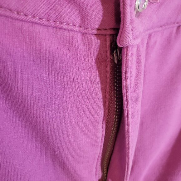 Dream Jeannes by Quacker Factory Women's Stretch Jeans Size 14 Magenta - Picture 6 of 12